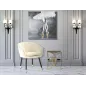 Fotel PARIS Kremowy/Złoty 62x58x78 cm